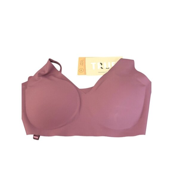 True Body Triangle Bra XS Convertible Strap Purple Lightweight Seamless Stretch - Picture 1 of 3